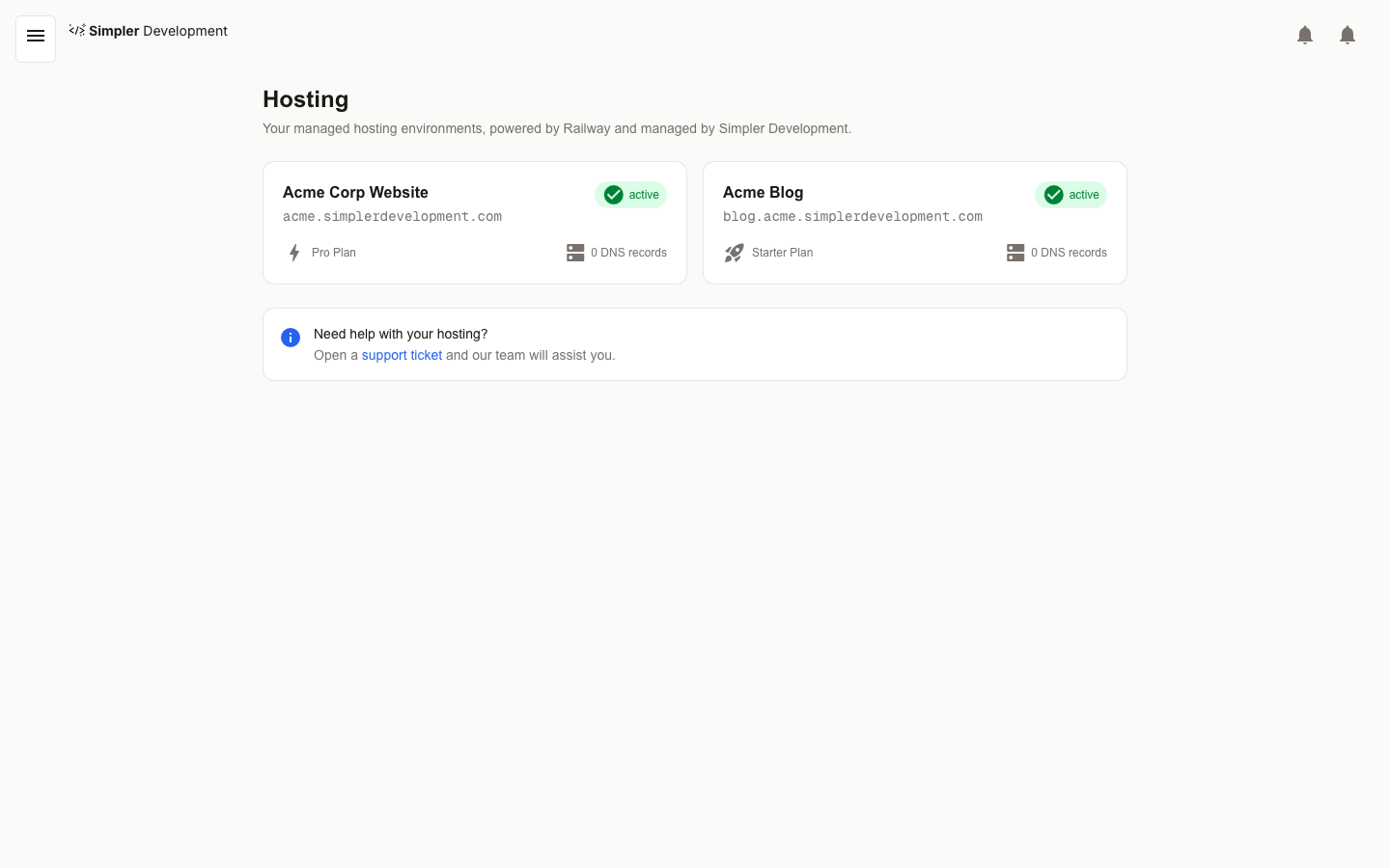 Managed Hosting & Infrastructure — Hosting